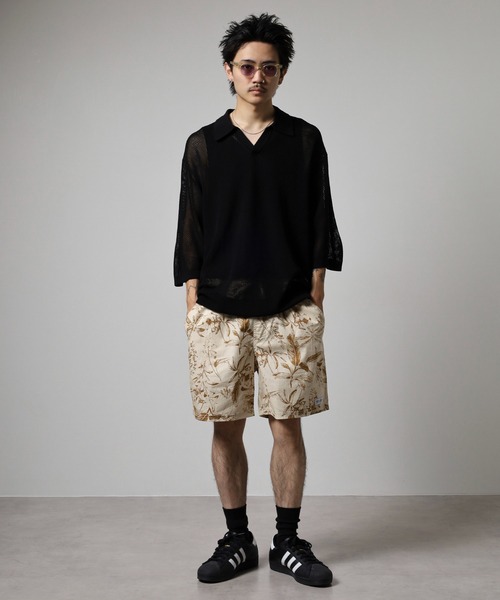 BANKS(バンクス)の「BANKS JOURNAL ALL OVER FLOWER SHORT PANTS オールオーバーフラワーショートパンツ(その他パンツ・メンズ・ブラウン/ブラック・S/M/L)」の9枚目の写真