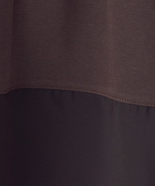 COMME CA ISM(コムサイズム)の「シアーコンビ カットソー(Tシャツ/カットソー・レディース・ブラウン/ブラック・MEDIUM/LARGE)」の18枚目の写真