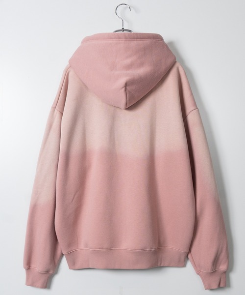 THRASHER(スラッシャー)の「【at】〔THRASHER/スラッシャー〕裏起毛 フェード加工 ファイアーロゴアップリケ ダブルジップパーカー(パーカー・メンズ・ブラウン/ピンク/ブラック・FREE/LARGE/MEDIUM)」の21枚目の写真