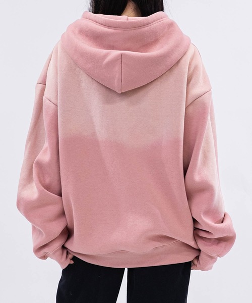 THRASHER(スラッシャー)の「【at】〔THRASHER/スラッシャー〕裏起毛 フェード加工 ファイアーロゴアップリケ ダブルジップパーカー(パーカー・メンズ・ブラウン/ピンク/ブラック・FREE/LARGE/MEDIUM)」の18枚目の写真