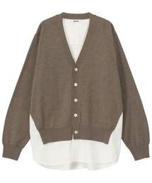 ZUCCa（ズッカ）の「シャツドッキングニット / ニットカーディガン（カーディガン/ボレロ）」