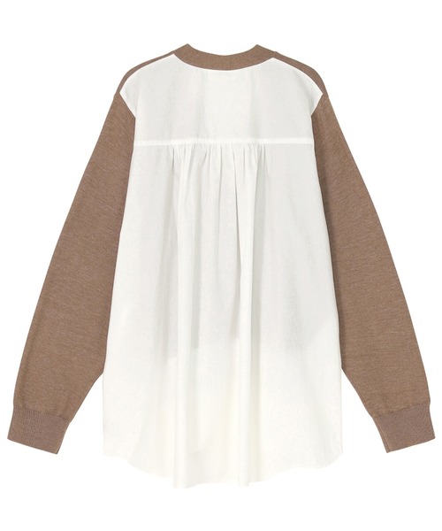 ZUCCa(ズッカ)の「シャツドッキングニット / ニットカーディガン / S(カーディガン/ボレロ・レディース・ベージュ/グレー/ネイビー・M size)」の14枚目の写真