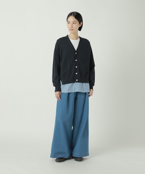 ZUCCa(ズッカ)の「シャツドッキングニット / ニットカーディガン / S(カーディガン/ボレロ・レディース・ベージュ/グレー/ネイビー・M size)」の12枚目の写真