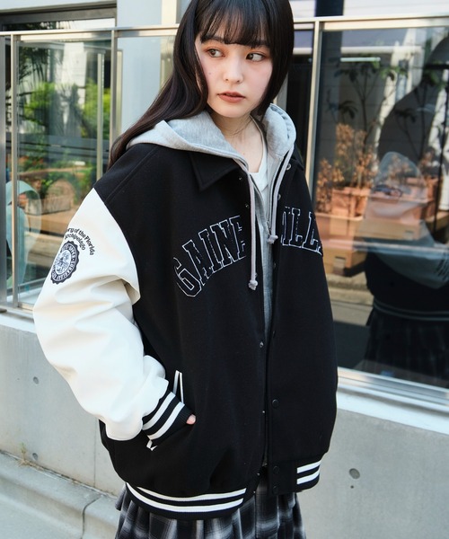 WEGO/【25年秋冬新作】メルトンワッペンスタジャン（スタジャン