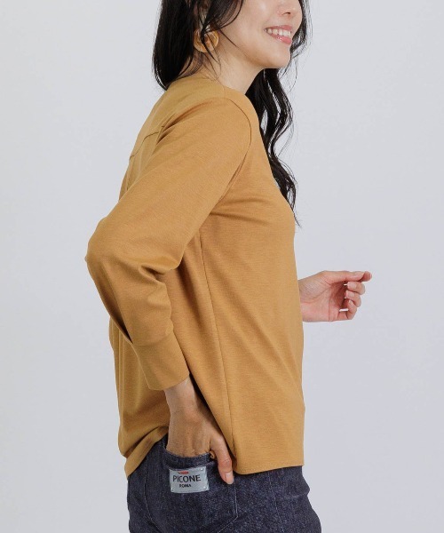STUDIO PICONE(スタジオピッコーネ)の「UV冷感ポンチプルオーバー(Tシャツ/カットソー・レディース・ホワイト/ピンク/キャメル/グレー・LL/L/M)」の16枚目の写真