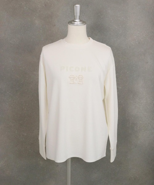 STUDIO PICONE(スタジオピッコーネ)の「UV冷感ポンチプルオーバー(Tシャツ/カットソー・レディース・ホワイト/ピンク/キャメル/グレー・LL/L/M)」の10枚目の写真