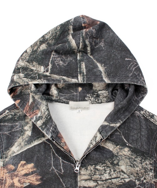 Universal Style Wear(ユニバーサルスタイルウェア)の「Universal Style Wear CAMO ZIP フーディー(パーカー・メンズ・グレー系カモフラージュ/デザートカモ/リアルツリーカモ・MEDIUM/LARGE/X-LARGE)」の12枚目の写真