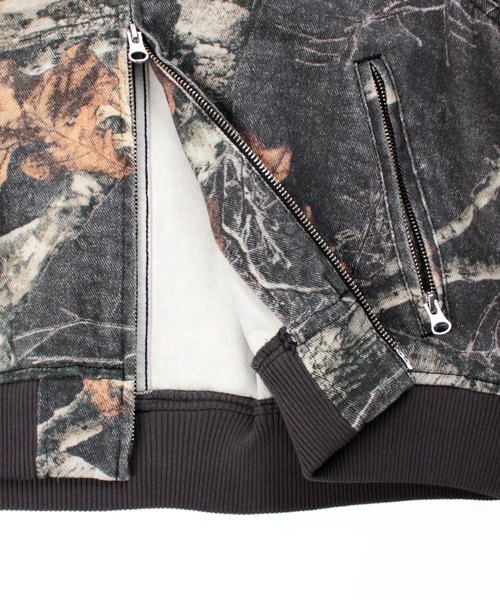 Universal Style Wear(ユニバーサルスタイルウェア)の「Universal Style Wear CAMO ZIP フーディー(パーカー・メンズ・グレー系カモフラージュ/デザートカモ/リアルツリーカモ・MEDIUM/LARGE/X-LARGE)」の14枚目の写真