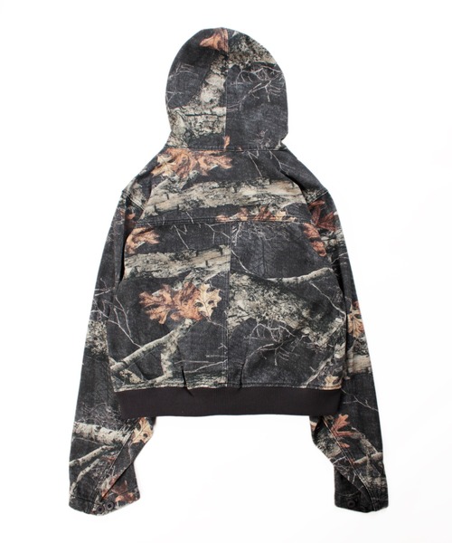Universal Style Wear(ユニバーサルスタイルウェア)の「Universal Style Wear CAMO ZIP フーディー(パーカー・メンズ・グレー系カモフラージュ/デザートカモ/リアルツリーカモ・MEDIUM/LARGE/X-LARGE)」の11枚目の写真