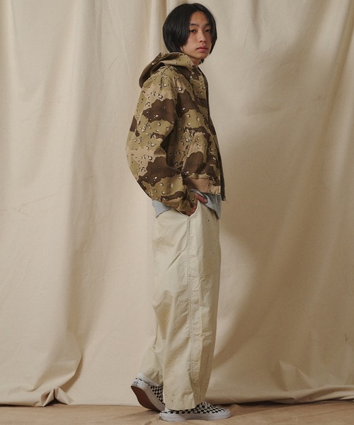 Universal Style Wear(ユニバーサルスタイルウェア)の「Universal Style Wear CAMO ZIP フーディー(パーカー・メンズ・グレー系カモフラージュ/デザートカモ/リアルツリーカモ・MEDIUM/LARGE/X-LARGE)」の4枚目の写真