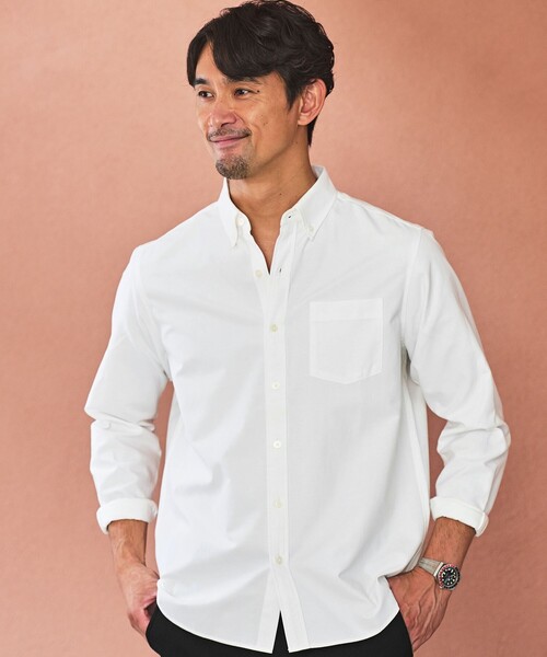green label relaxing（グリーンレーベルリラクシング）の「【WEB限定】JUST fit デイリー オックスフォード ボタンダウン シャツ（シャツ/ブラウス・メンズ・ロイヤルブルー/ライトグレー/ホワイト/ブラック・L/S/XL/M）」の2枚目の写真