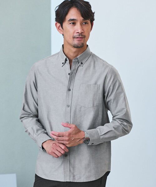 WEB限定】JUST fit デイリー オックスフォード ボタンダウン シャツ