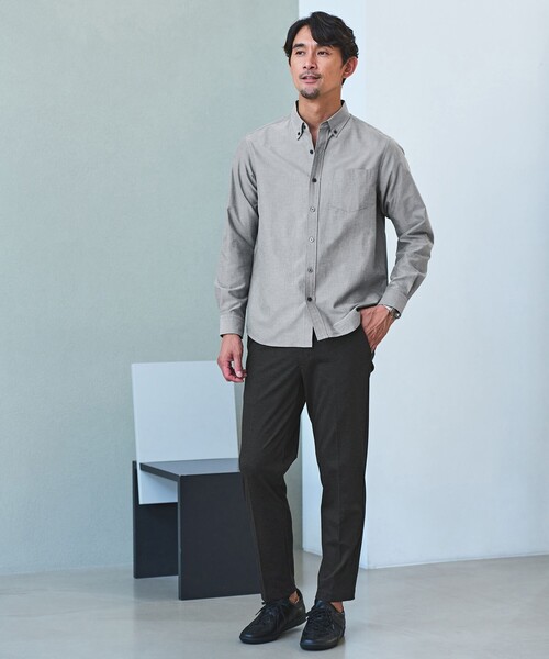 WEB限定】JUST fit デイリー オックスフォード ボタンダウン シャツ