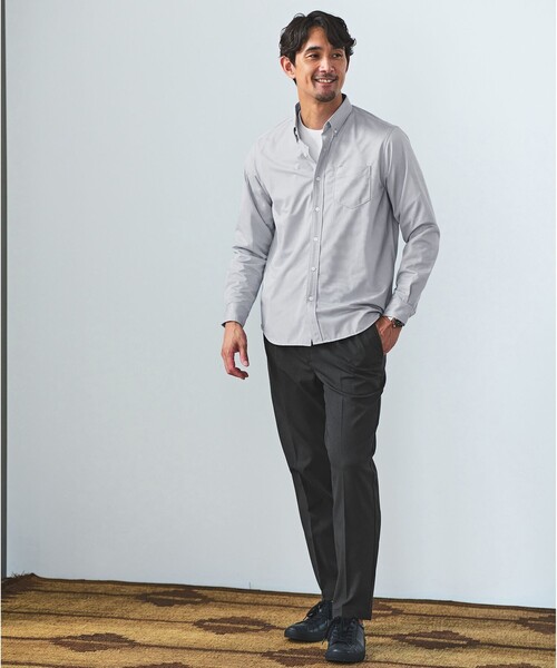 green label relaxing（グリーンレーベルリラクシング）の「【WEB限定】JUST fit デイリー オックスフォード ボタンダウン シャツ（シャツ/ブラウス・メンズ・ロイヤルブルー/ライトグレー/ホワイト/ブラック・L/S/XL/M）」の7枚目の写真
