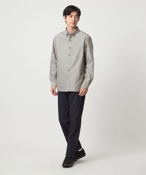 green label relaxing（グリーンレーベルリラクシング）の「【WEB限定】JUST fit デイリー オックスフォード ボタンダウン シャツ（シャツ/ブラウス・メンズ・ロイヤルブルー/ライトグレー/ホワイト/ブラック・L/S/XL/M）」の10枚目の写真
