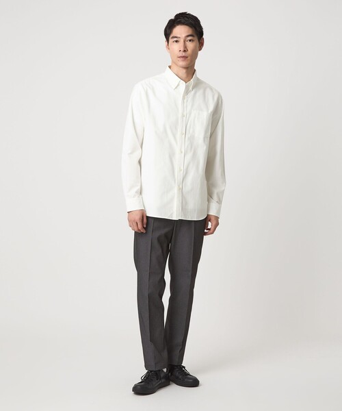 green label relaxing（グリーンレーベルリラクシング）の「【WEB限定】JUST fit デイリー オックスフォード ボタンダウン シャツ（シャツ/ブラウス・メンズ・ロイヤルブルー/ライトグレー/ホワイト/ブラック・L/S/XL/M）」の12枚目の写真