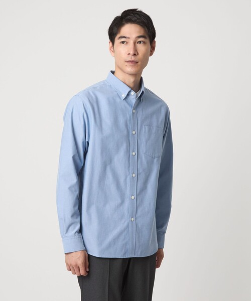 green label relaxing（グリーンレーベルリラクシング）の「【WEB限定】JUST fit デイリー オックスフォード ボタンダウン シャツ（シャツ/ブラウス・メンズ・ロイヤルブルー/ライトグレー/ホワイト/ブラック・L/S/XL/M）」の17枚目の写真