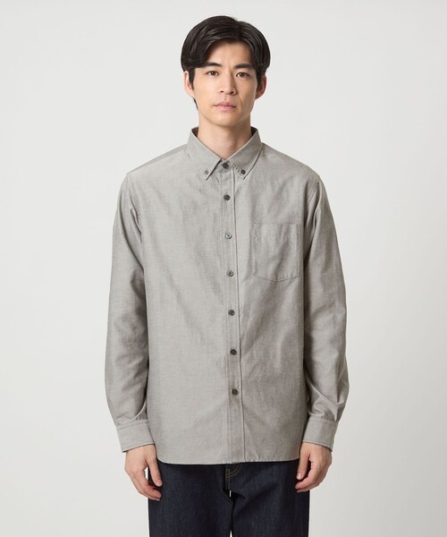 WEB限定】JUST fit デイリー オックスフォード ボタンダウン シャツ