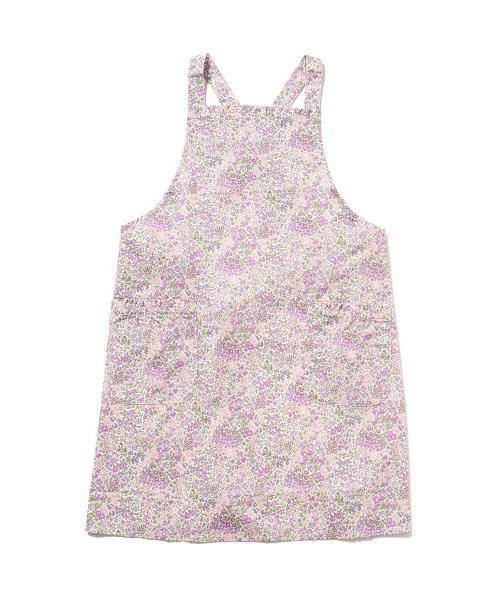 NAIGAI(ナイガイ)の「LICIE MADE WITH LIBERTY FABRIC Joanna Louise 綿100% 40ブロード 撥水加工 後結び ロングエプロン 70554001(エプロン・レディース・ピンク/ブルー/パープル・FREE)」の1枚目の写真
