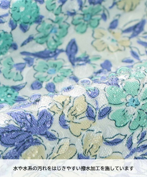NAIGAI(ナイガイ)の「LICIE MADE WITH LIBERTY FABRIC Joanna Louise 綿100% 40ブロード 撥水加工 後結び ロングエプロン 70554001(エプロン・レディース・ピンク/ブルー/パープル・FREE)」の4枚目の写真