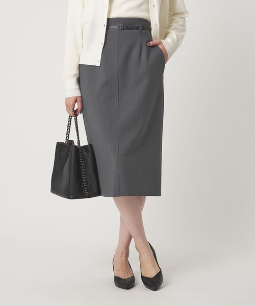 セール】ダブルクロス タイト スカート ウォッシャブル ストレッチ