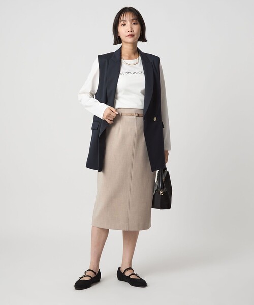 セール】ダブルクロス タイト スカート ウォッシャブル ストレッチ