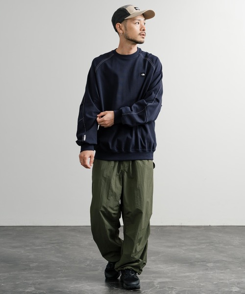 【新品】ノースフェイス　ミニボックススティッチスウェットシャツ　Mサイズ 新品】ノースフェイス ミニボックススティッチスウェットシャツ