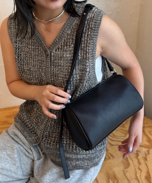CIAOPANIC TYPY（チャオパニックティピー）の「筒形ショルダーBAG（ショルダーバッグ・レディース・ライトパープル/ブラック/アイボリー・ONE SIZE）」の7枚目の写真