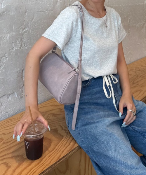 CIAOPANIC TYPY（チャオパニックティピー）の「筒形ショルダーBAG（ショルダーバッグ・レディース・ライトパープル/ブラック/アイボリー・ONE SIZE）」の9枚目の写真