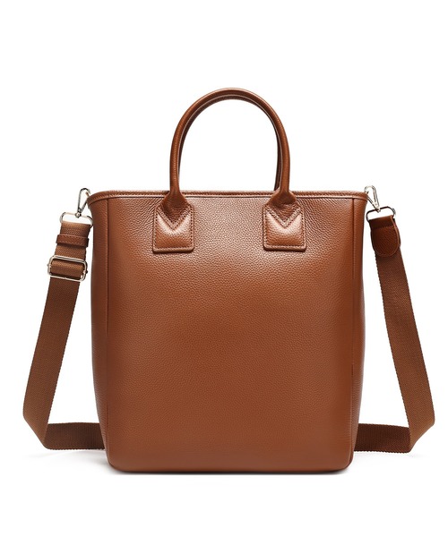 Ungrid/アングリッド】牛革 ラージトートバッグ／A4収納可（トート