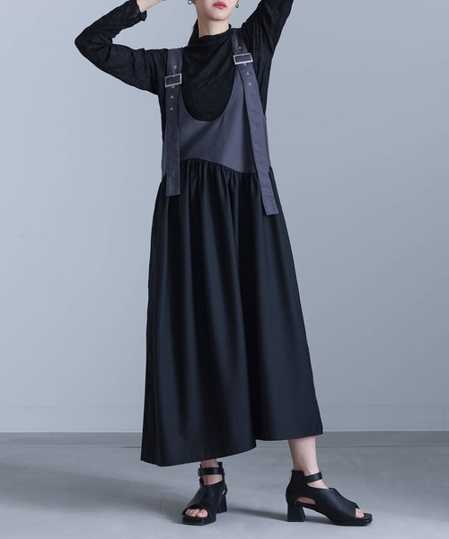 osharewalker オシャレウォーカーのジャンパースカート ワンポイント 通販
