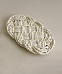 aimoha（アイモハ）の「天然ロープの手編みコースター（オーバルタイプ）（グラス/マグカップ/タンブラー）」