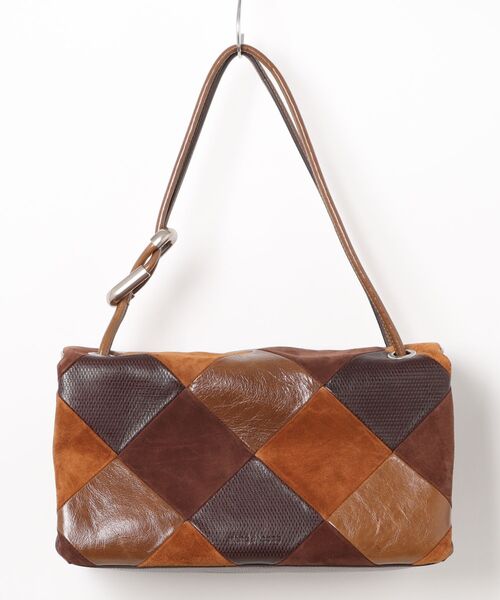 THE SUEDE PATCHWORK LARGE DUAL BAG/ザ スエード パッチワーク
