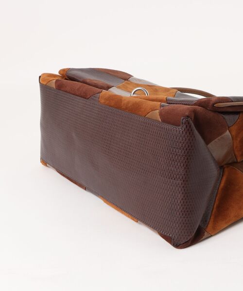 THE SUEDE PATCHWORK LARGE DUAL BAG/ザ スエード パッチワーク