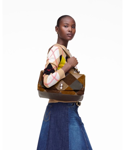 THE SUEDE PATCHWORK LARGE DUAL BAG/ザ スエード パッチワーク