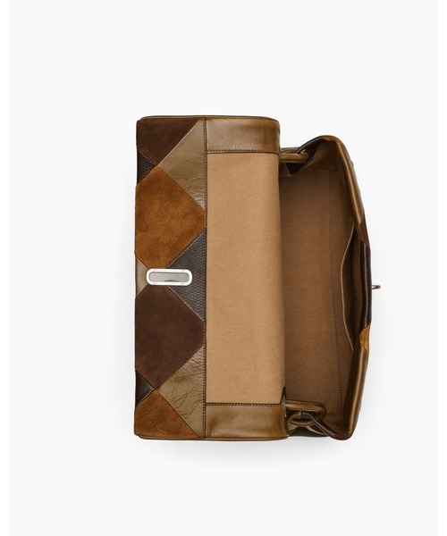 MARC JACOBS（マークジェイコブス）の「THE SUEDE PATCHWORK LARGE DUAL BAG/ザ スエード パッチワーク デュアル バッグ ショルダー ラージ（ショルダーバッグ・レディース・ブラウン系その他・ONE SIZE）」の6枚目の写真