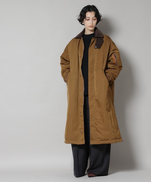 STEVELOUR」「西川ダウン(R)」ミリタリーロングコート（ダウン