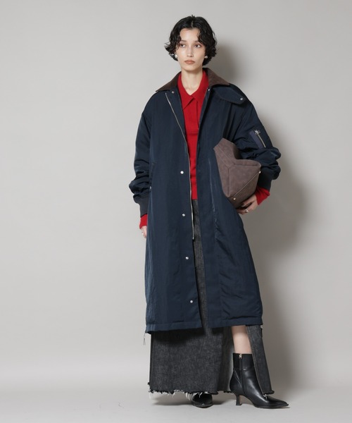 STEVELOUR」「西川ダウン(R)」ミリタリーロングコート（ダウン