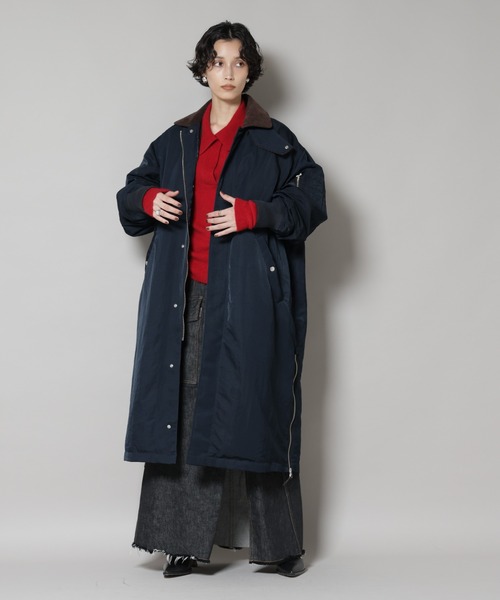 STEVELOUR」「西川ダウン(R)」ミリタリーロングコート（ダウン