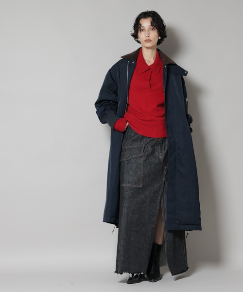 セール】「STEVELOUR」「西川ダウン(R)」ミリタリーロングコート