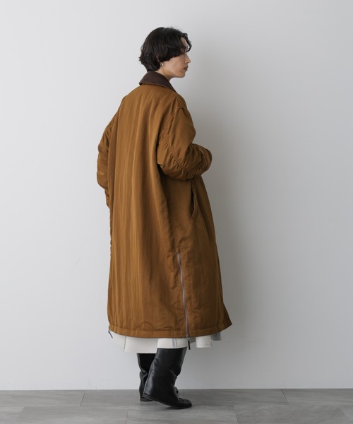 STEVELOUR」「西川ダウン(R)」ミリタリーロングコート（ダウン