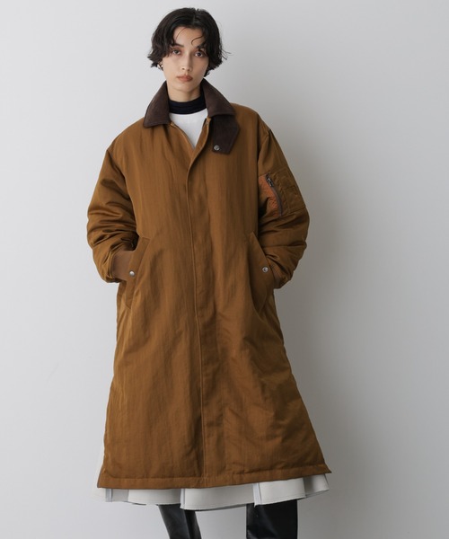STEVELOUR」「西川ダウン(R)」ミリタリーロングコート（ダウン