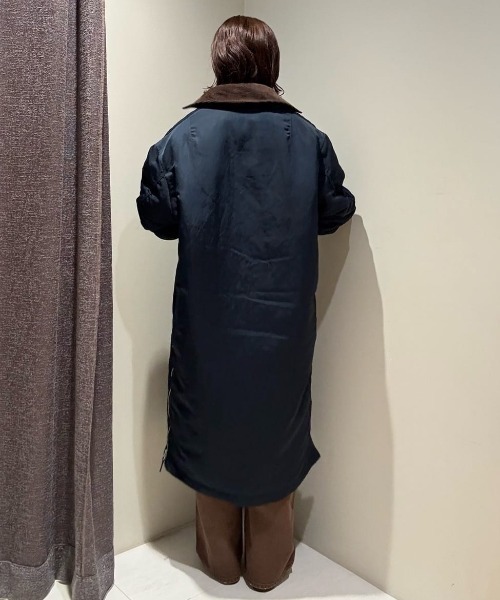 STEVELOUR」「西川ダウン(R)」ミリタリーロングコート（ダウン