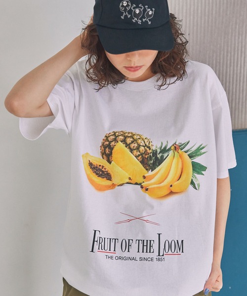 RADIO EVA(ラヂオエヴァ)の「【FRUIT OF THE LOOM×EVANGELION】フルーツオブザルーム×エヴァンゲリオン グラフィックプリント 半袖Tシャツ(Tシャツ/カットソー・レディース・レッド/イエロー/パープル・M/XL)」の3枚目の写真