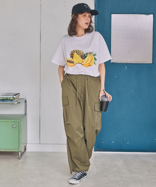 RADIO EVA(ラヂオエヴァ)の「【FRUIT OF THE LOOM×EVANGELION】フルーツオブザルーム×エヴァンゲリオン グラフィックプリント 半袖Tシャツ(Tシャツ/カットソー・レディース・レッド/イエロー/パープル・M/XL)」の14枚目の写真