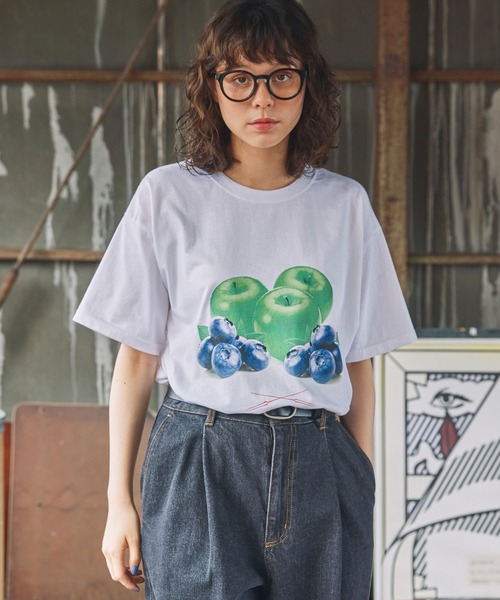 RADIO EVA(ラヂオエヴァ)の「【FRUIT OF THE LOOM×EVANGELION】フルーツオブザルーム×エヴァンゲリオン グラフィックプリント 半袖Tシャツ(Tシャツ/カットソー・レディース・レッド/イエロー/パープル・M/XL)」の16枚目の写真