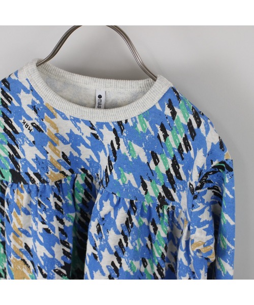 maarook（マルーク）の「千鳥ＰＴふわかる裏毛ワンピース（ワンピース・キッズ・ブルー・130cm/120cm/110cm/100cm/90cm/80ｃｍ）」の5枚目の写真