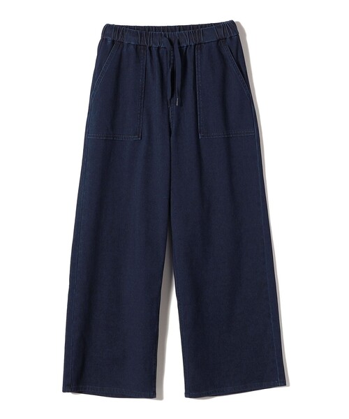 SHIPS Colors:〈洗濯機可能〉カットデニム ドロスト パンツ◇（デニム