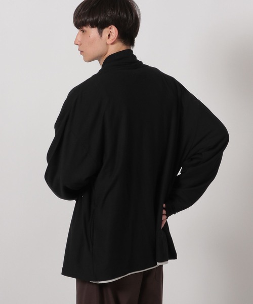 LAKOLE(ラコレ)の「梨地ショールカーデ長袖 / 589540(カーディガン/ボレロ・メンズ・グレー/ブラック/キャメル・MEDIUM/LARGE)」の12枚目の写真