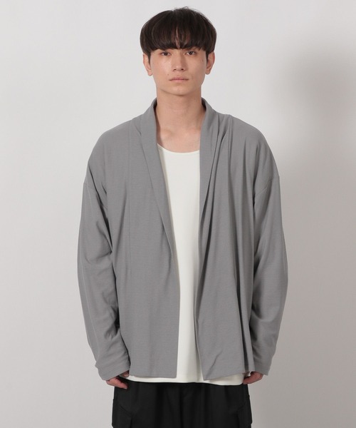 LAKOLE(ラコレ)の「梨地ショールカーデ長袖 / 589540(カーディガン/ボレロ・メンズ・グレー/ブラック/キャメル・MEDIUM/LARGE)」の17枚目の写真